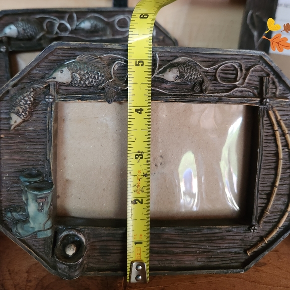 Fishing Photo Frame with 3-D Embellishments - Picture 4 of 4